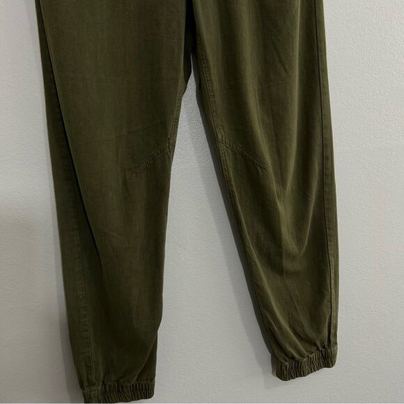 Rag & Bone Womens Denim Joggers Size 29 Olive Green High Rise Button Fly Tapered - Picture 3 of 9